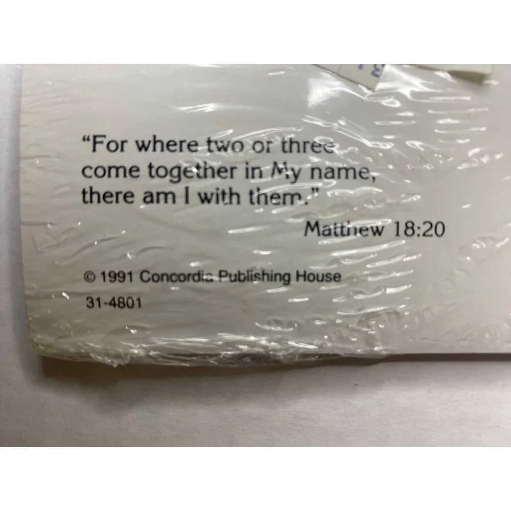 Vintage Christian Sunday School Postcards Dog & Child Ephemera Bible Verse